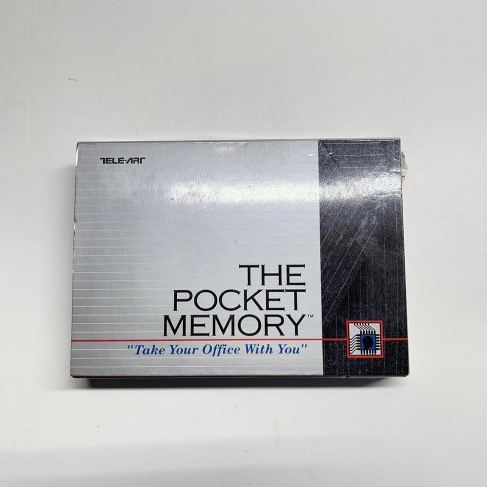TELE-ART Pocket Data Directory Rolodex Folding Black Calculator LED Memory